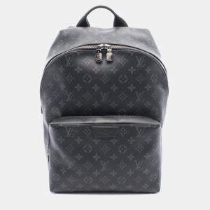 Pre Owned Louis Vuitton Apollo Rucksack  Coated Canvas And Leather  Monogram Eclipse  Black