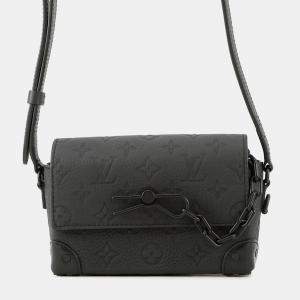 Pre Owned Louis Vuitton Steamer Wearable Wallet Noir Monogram Taurillon
