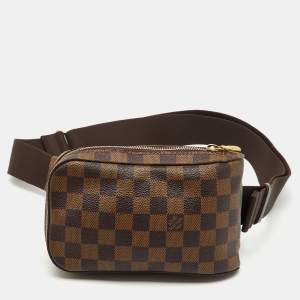 Pre Owned Louis Vuitton Damier Ebene Canvas Geronimos Belt Bag
