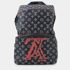 Pre Owned Louis Vuitton Apollo Backpack Navy Monogram Ink