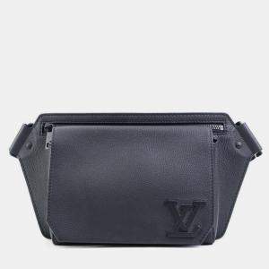 Pre Owned Louis Vuitton Louis Vuitton Body Bag Lv Aerogram Take Off Sling Leather Black