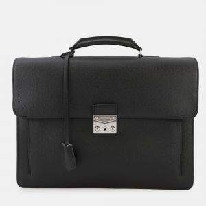 Pre Owned Louis Vuitton Associe Cartable Noir Taiga Leather