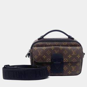Pre Owned Louis Vuitton S-Lock Monogram Canvas Messenger Bag