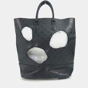 Pre Owned Louis Vuitton Monogram Empreinte With Holes PM Black Empreinte Leather Tote Bag