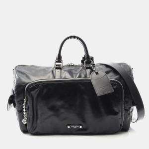 مملوكة مسبقًا Louis Vuitton Keepall Cargo Bandouliere 50 Boston Bag Leather Black