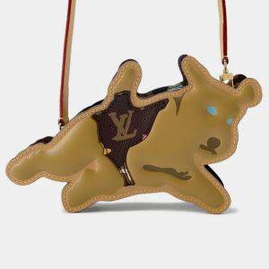 Pre Owned Louis Vuitton Shoulder Bag Monogram Craggy Dog On Strap