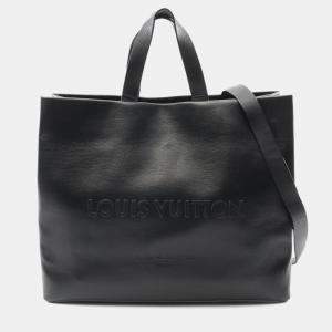 مملوكة مسبقًا Louis Vuitton Shopper Tote Mm Bag Leather Black