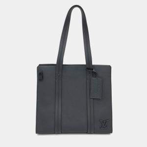 مملوكة مسبقًا Louis Vuitton Black Leather Aerogram Tote Bag