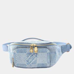 مملوكة مسبقًا Louis Vuitton Rush Bum Bag Waist Body Denim Damier Blue