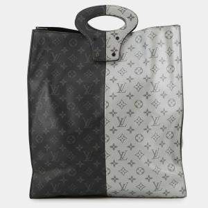 مملوكة مسبقًا حقيبة لوي فيتون توت مونوغرام إكليبس سبليت نوير/سيلفر