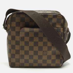 Pre Owned Louis Vuitton Olav PM Damier Ebene Canvas Messenger Bag