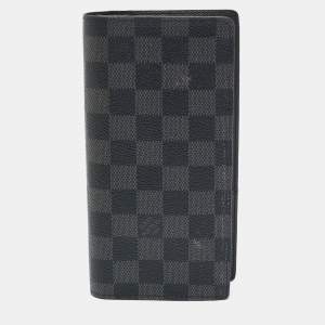 Pre Owned Louis Vuitton Brazza Damier Graphite Canvas Wallet
