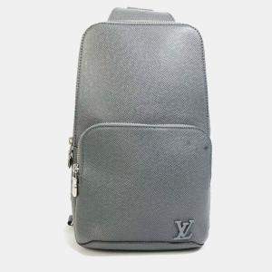 مملوكة مسبقًا Louis Vuitton Taiga Avenue Backpack Shoulder Bag In Leather Green/Grey