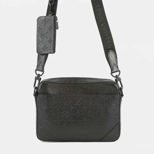 Pre Owned Louis Vuitton Duo Messenger Noir Monogram Shadow