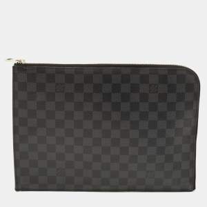 مملوكة مسبقًا Louis Vuitton Damier Graphite Canvas Pochette Jour GM Clutch