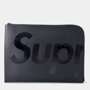 Pre Owned Louis Vuitton Pochette Jour Noir Epi Leather Supreme Size Gm