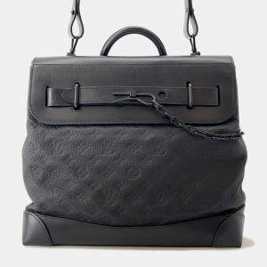 Pre Owned Louis Vuitton Steamer Noir Monogram Taurillon Size Pm