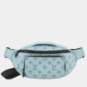 Pre Owned Louis Vuitton Rush Bumbag Blue Ciel Monogram Shadow