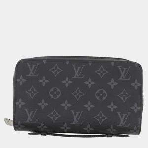 Pre Owned Louis Vuitton Zippyxl Noir Monogram Eclipse