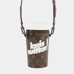 Pre Owned Louis Vuitton Coffee Cup Brown Monogram