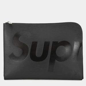 Pre Owned Louis Vuitton Pochette Jour Noir Epi Leather Supreme Size Gm