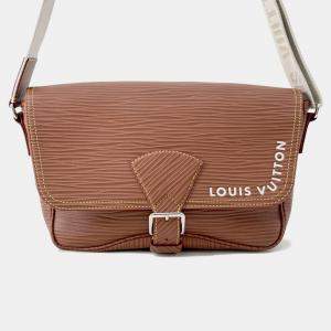 Pre Owned Louis Vuitton Montsouris Messenger Brown Epi Xl Calf Leather
