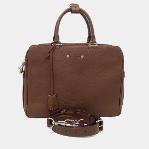 Pre Owned Louis Vuitton Brown Leather Armand Briefcase