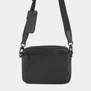 Pre Owned حقيبة لويس فيتون تريو مسنجر نوير بنقشة مونوجرام شادو