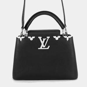 مملوكة مسبقًا Louis Vuitton Parnassea Capucines Swarovski Black Smooth Calf Leather Swarovski Size Bb