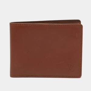 مملوكة مسبقًا Louis Vuitton Multiple Brown Leather Bifold Wallet