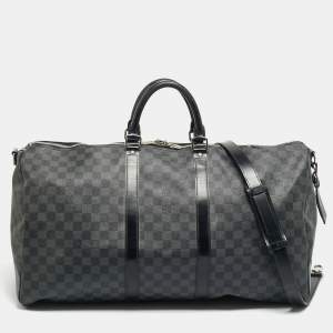 مملوكة مسبقًا حقيبة لوي فيتون كيبال باندوليير 55 قماش داميير جرافيت