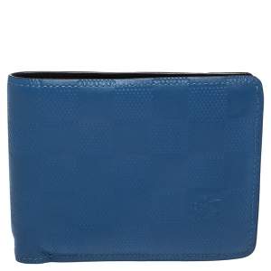 Louis Vuitton Blue Damier Infini Leather Slender Wallet
