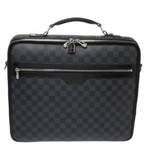 Pre Owned Louis Vuitton Damier Graphite Canvas Steeve Briefcase Bag