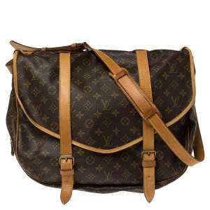 مملوكة مسبقًا Louis Vuitton Monogram Canvas Saumur 43 Bag