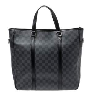 Pre Owned Louis Vuitton Damier Graphite Canvas Tadao Bag