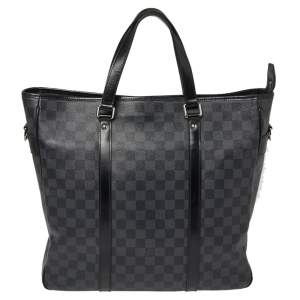 Pre Owned Louis Vuitton Damier Graphite Canvas Tadao Bag