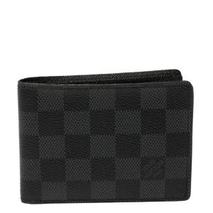 Pre Owned Louis Vuitton Damier Graphite Canvas Multiple Bifold Wallet