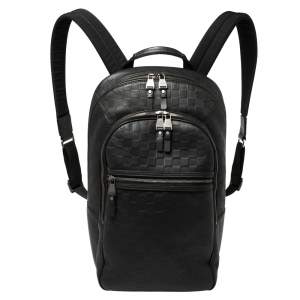 Louis Vuitton Black Damier Infini Leather Michael Backpack 