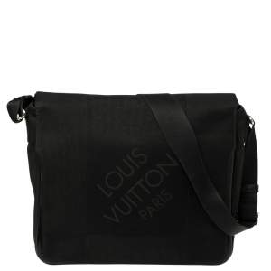 Pre Owned Louis Vuitton Black Damier Geant Canvas Messenger Bag