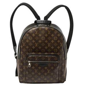 Pre Owned Louis Vuitton Monogram Macassar Canvas and Leather Josh Backpack