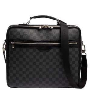 Pre Owned Louis Vuitton Damier Graphite Canvas Steeve Briefcase Bag