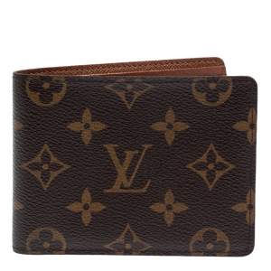 Pre Owned Louis Vuitton Monogram Canvas Multiple Wallet