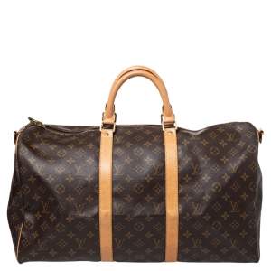 Pre Owned Louis Vuitton Monogram Canvas Keepall 50 Bag 
