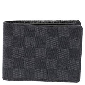 مملوكة مسبقًا Louis Vuitton Damier Graphite Canvas Multiple Bifold Wallet