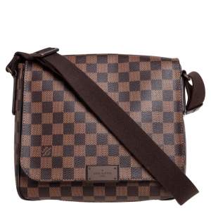 Pre Owned Louis Vuitton Damier Ebene Canvas District PM Bag