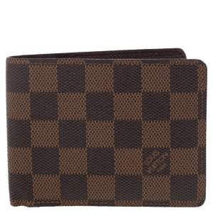 مملوكة مسبقًا Louis Vuitton Damier Ebene Canvas Multiple Bifold Wallet