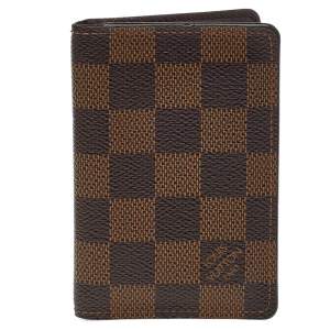 مملوكة مسبقًا Louis Vuitton Damier Ebene Canvas Pocket Organizer