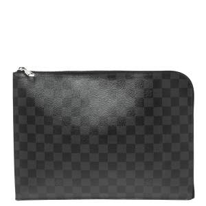 Pre Owned Louis Vuitton Damier Graphite Canvas Pochette Jour GM