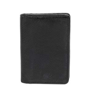Louis Vuitton Black Taiga Leather Pocket Organizer 