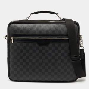 Pre Owned Louis Vuitton Damier Graphite Canvas Graffit Steve Briefcase